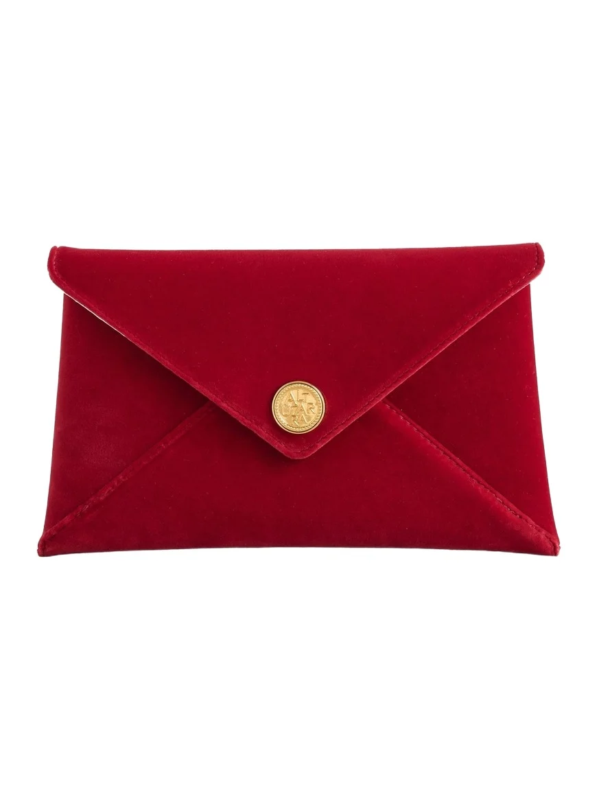Altuzarra Velvet Envelope Clutch