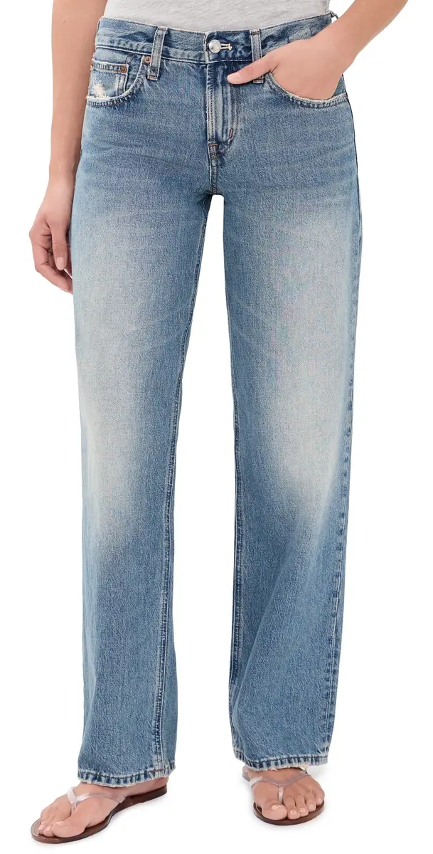 Madewell The Low-Rise Loose Jeans Solstice Wash | Image 1 Madewell The Low-Rise Loose Jeans Solstice Wash | Image 1