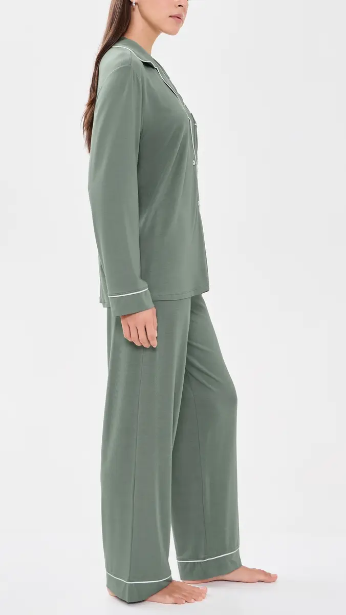 Eberjey Gisele Long Pajama Set | Thumbnail 4 Eberjey Gisele Long Pajama Set | Thumbnail 4