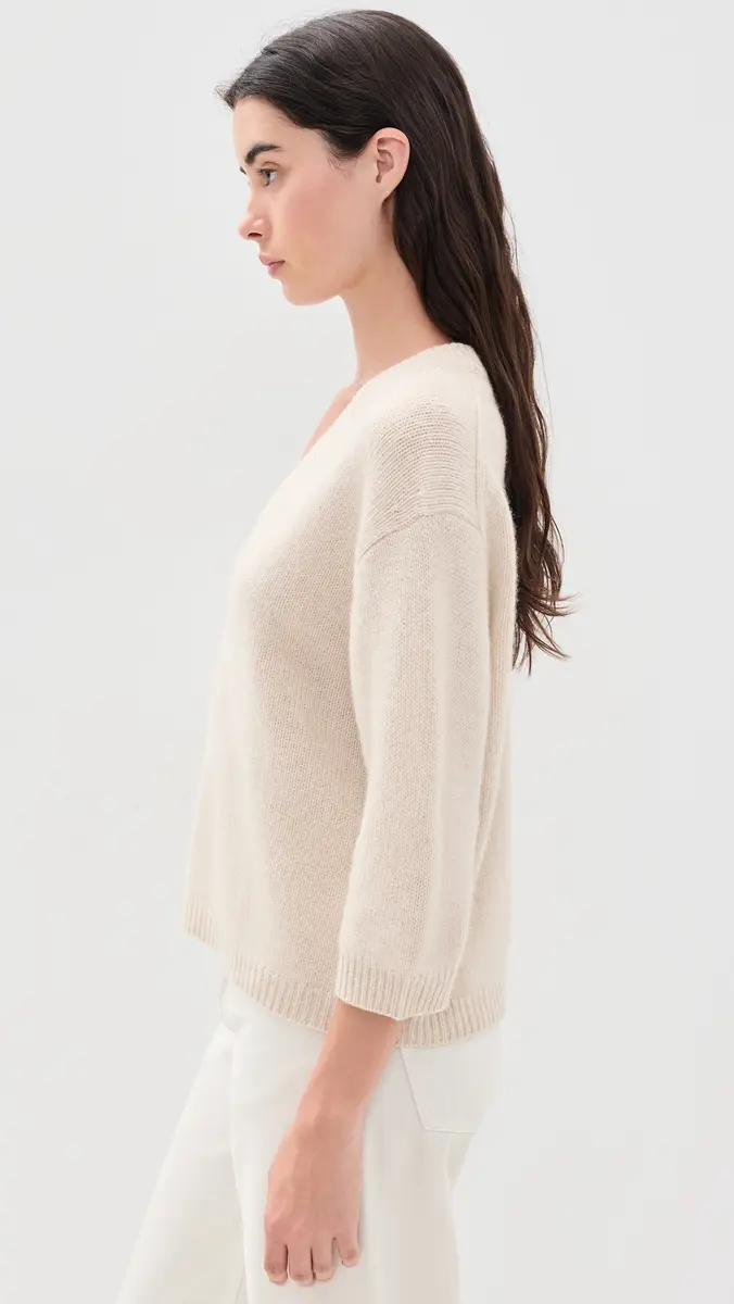 White + Warren Featherweight Cashmere Scoop Tee | Thumbnail 4 White + Warren Featherweight Cashmere Scoop Tee | Thumbnail 4