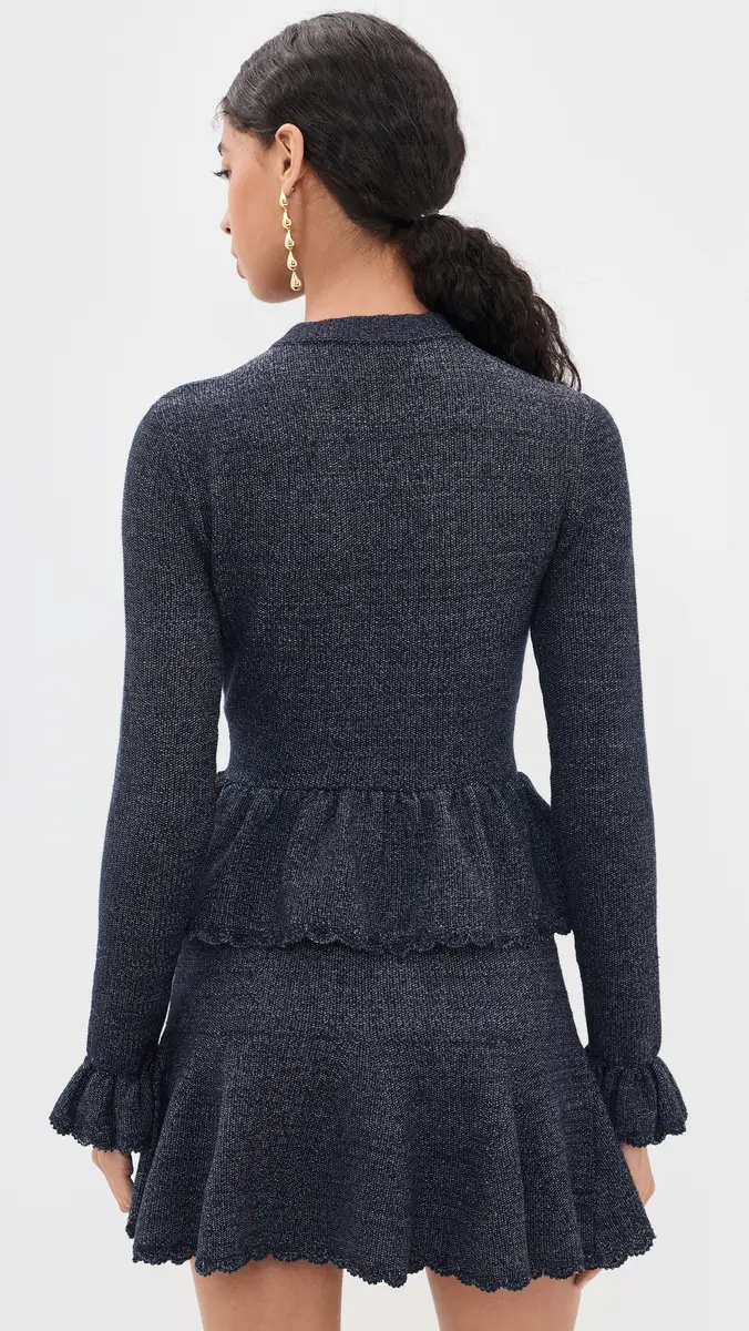 Self-Portrait Textured Knit Mini Dress | Thumbnail 3 Self-Portrait Textured Knit Mini Dress | Thumbnail 3