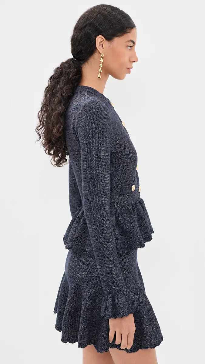Self-Portrait Textured Knit Mini Dress | Thumbnail 4 Self-Portrait Textured Knit Mini Dress | Thumbnail 4