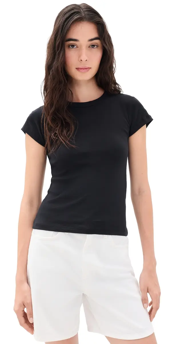 LESET Nando Slim Fit Tee Black | Image 1 LESET Nando Slim Fit Tee Black | Image 1