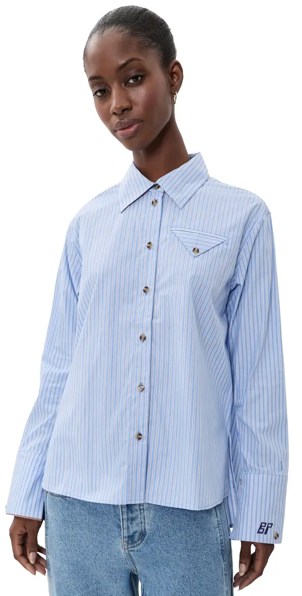 Baum und Pferdgarten Melinda Button Down Light Blue Stripe | Image 1 Baum und Pferdgarten Melinda Button Down Light Blue Stripe | Image 1