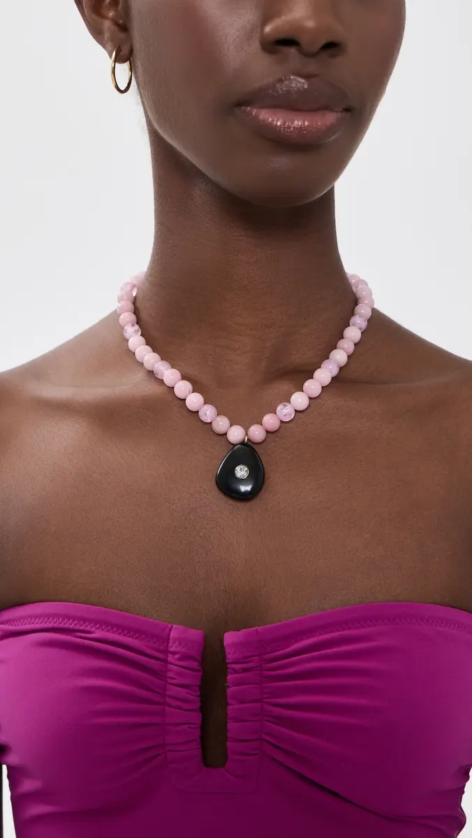 BaubleBar Jamie Semi-Precious Beaded Necklace | Thumbnail 3