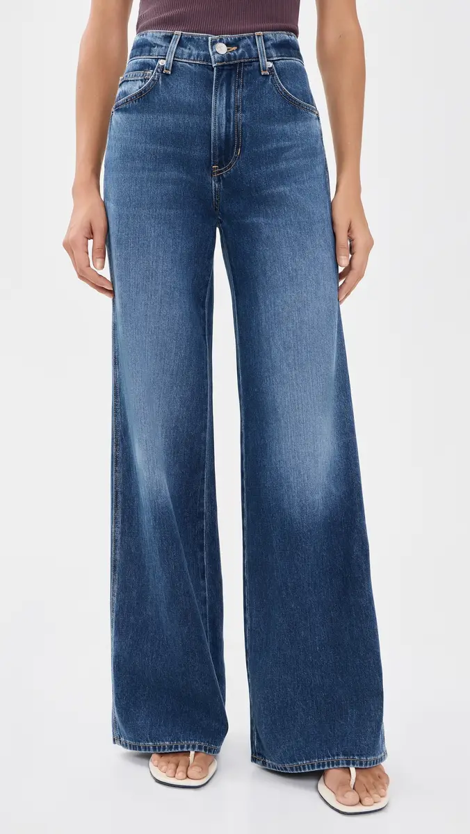 Veronica Beard Jean Kasey Wide Leg Jeans | Thumbnail 2