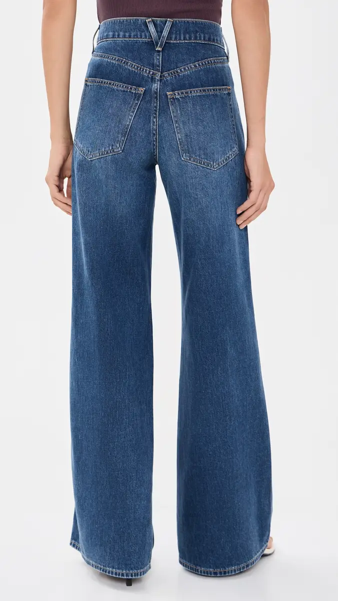 Veronica Beard Jean Kasey Wide Leg Jeans | Thumbnail 3