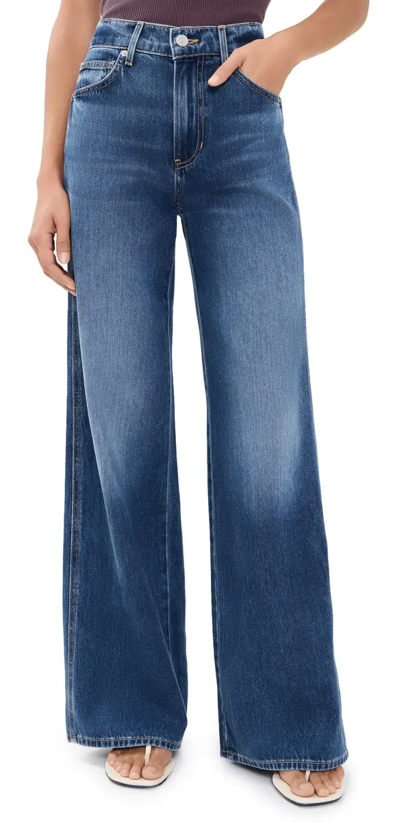 Veronica Beard Jean Kasey Wide Leg Jeans Bright Blue | Image 1 Veronica Beard Jean Kasey Wide Leg Jeans Bright Blue | Image 1