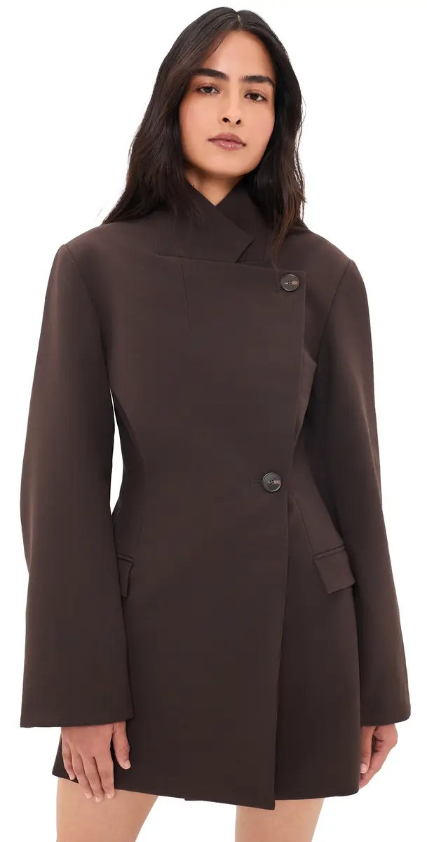 SIR. Astrine Tailored Mini Dress Coffee | Image 1 SIR. Astrine Tailored Mini Dress Coffee | Image 1