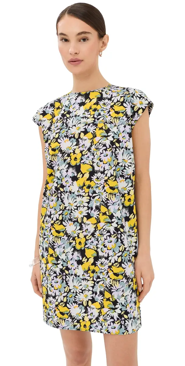 Marni Pop Flowers Mini Dress Maize | Image 1 Marni Pop Flowers Mini Dress Maize | Image 1
