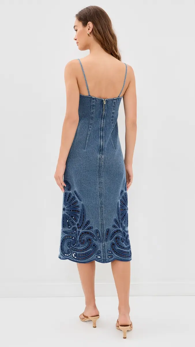 Ulla Johnson The Jane Eyelet Denim Dress | Thumbnail 3