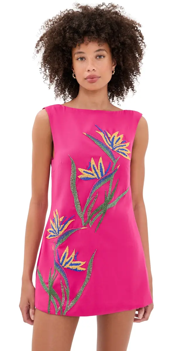 Yellow the Label Bird of Paradise Dress Fuchsia | Image 1 Yellow the Label Bird of Paradise Dress Fuchsia | Image 1