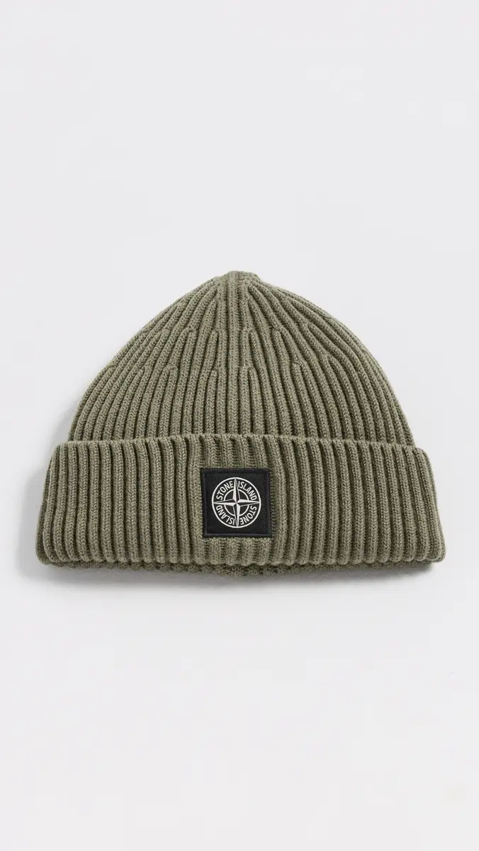 Stone Island Rib Knit Beanie | Thumbnail 2 Stone Island Rib Knit Beanie | Thumbnail 2