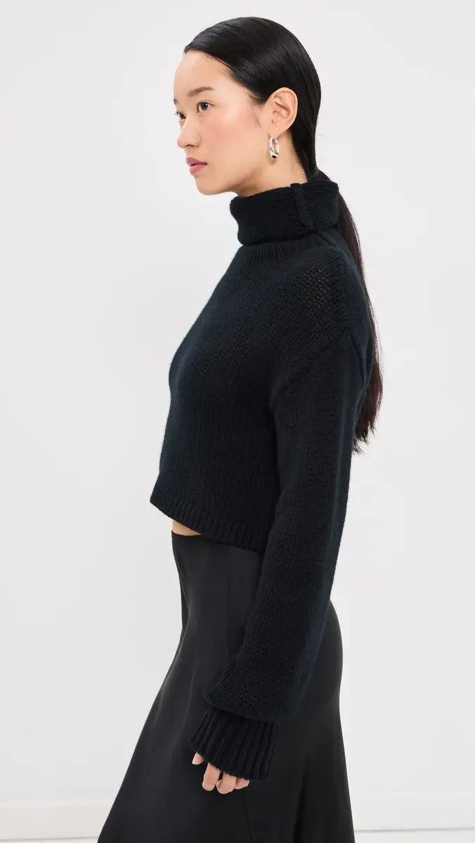 Sablyn Cropped Cashmere Turtleneck Sweater | Thumbnail 4 Sablyn Cropped Cashmere Turtleneck Sweater | Thumbnail 4