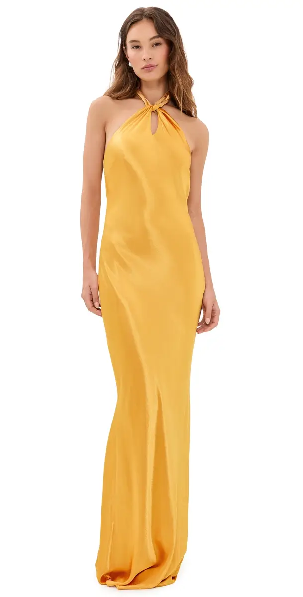 L'Agence Saphara Halter Gown