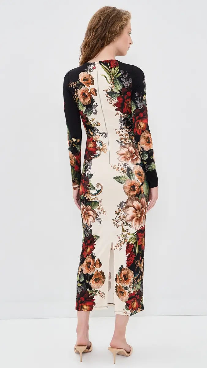Alice + Olivia Delora Midi Dress | Thumbnail 3 Alice + Olivia Delora Midi Dress | Thumbnail 3