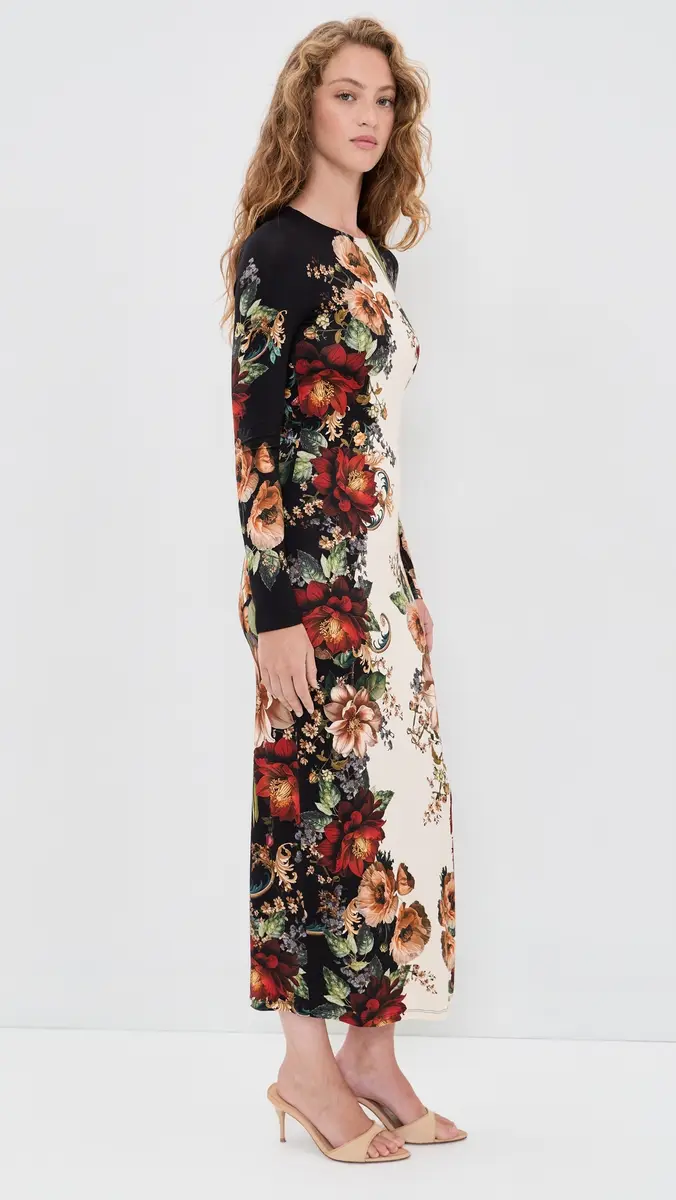 Alice + Olivia Delora Midi Dress | Thumbnail 4 Alice + Olivia Delora Midi Dress | Thumbnail 4