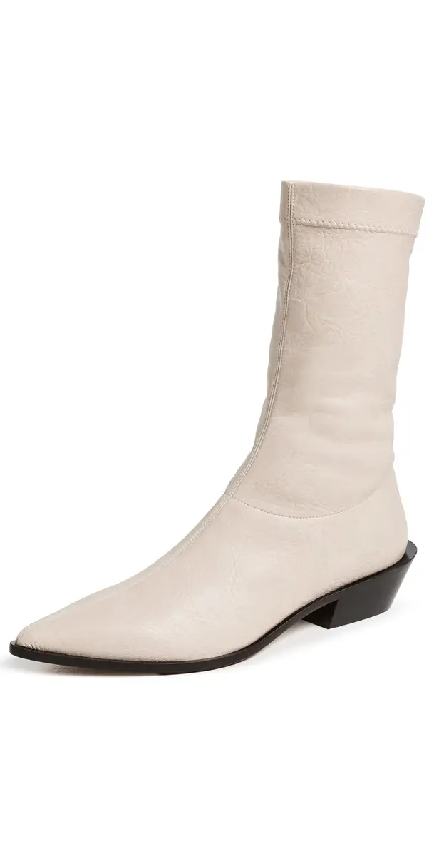 Tibi Leo Faux Leather Boots
