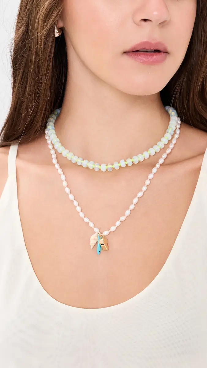 Clare V. Clare V. Stone Slice Necklace | Thumbnail 3 Clare V. Clare V. Stone Slice Necklace | Thumbnail 3