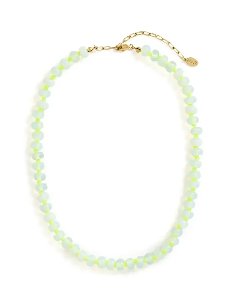 Clare V. Stone Slice Necklace