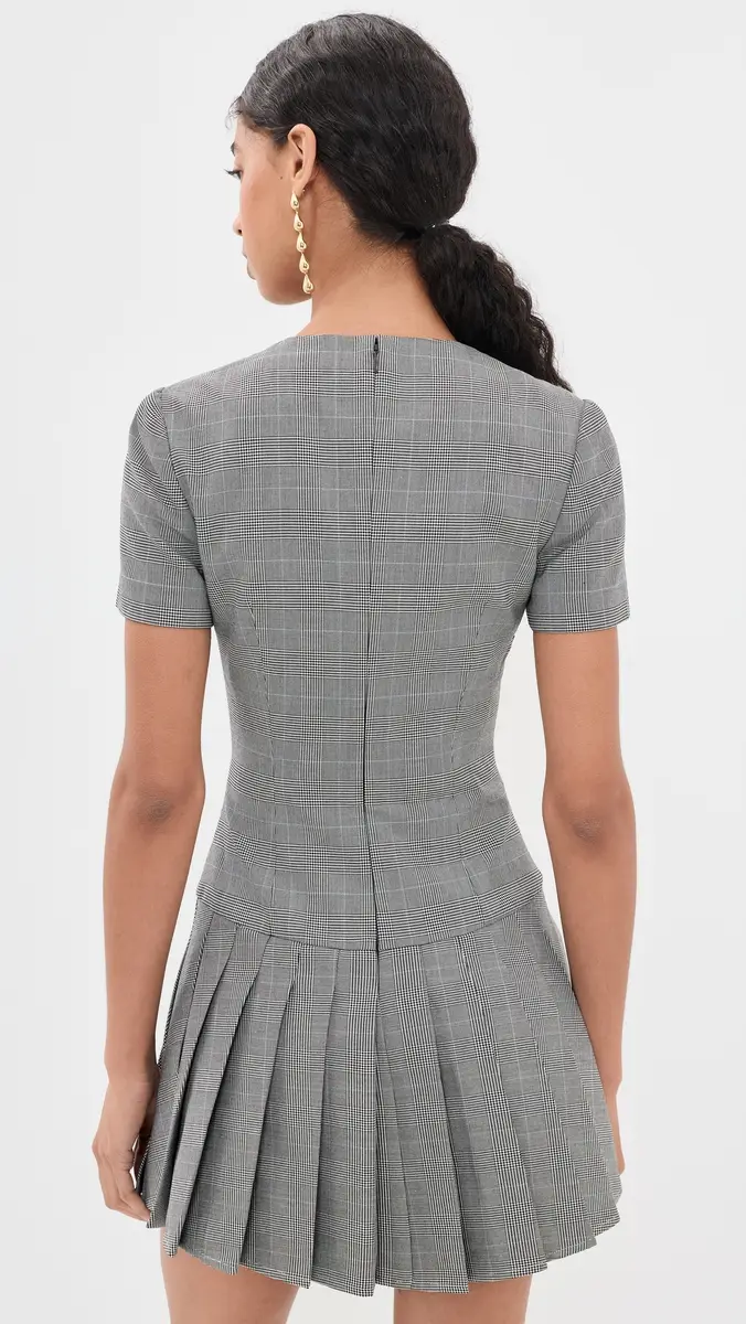 Self-Portrait Pleated Mini Dress | Thumbnail 3 Self-Portrait Pleated Mini Dress | Thumbnail 3