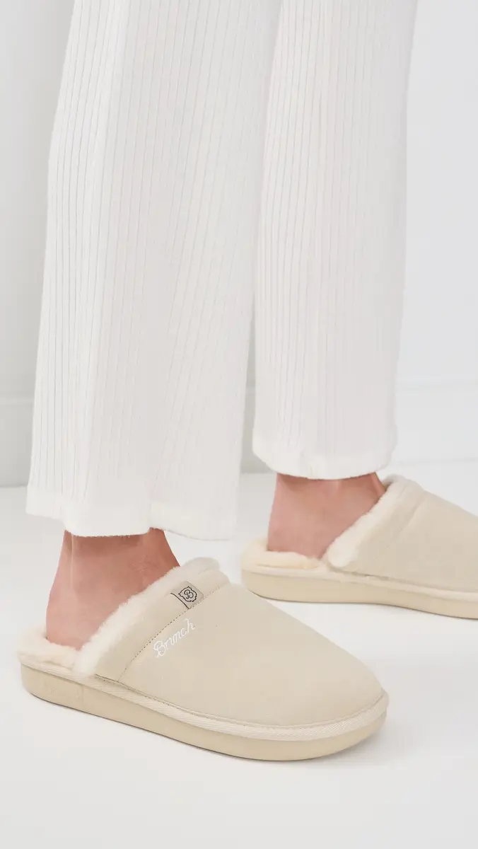 Brunch Essential Suede Shearling Slippers | Thumbnail 3 Brunch Essential Suede Shearling Slippers | Thumbnail 3