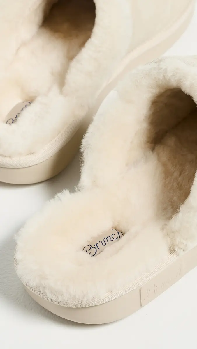 Brunch Essential Suede Shearling Slippers | Thumbnail 4 Brunch Essential Suede Shearling Slippers | Thumbnail 4