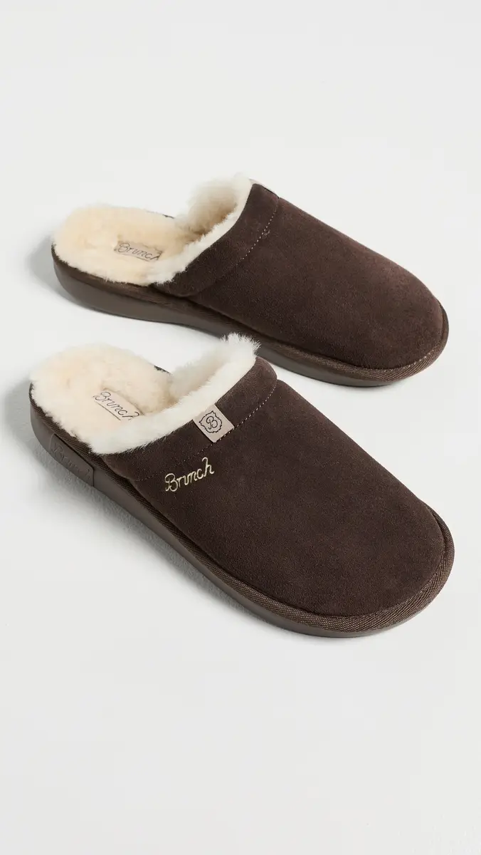 Brunch Essential Suede Shearling Slippers | Thumbnail 5 Brunch Essential Suede Shearling Slippers | Thumbnail 5
