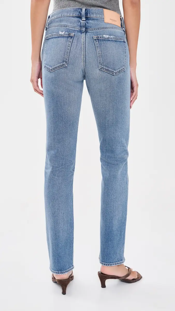 Moussy Vintage Slim Straight Jeans | Thumbnail 3