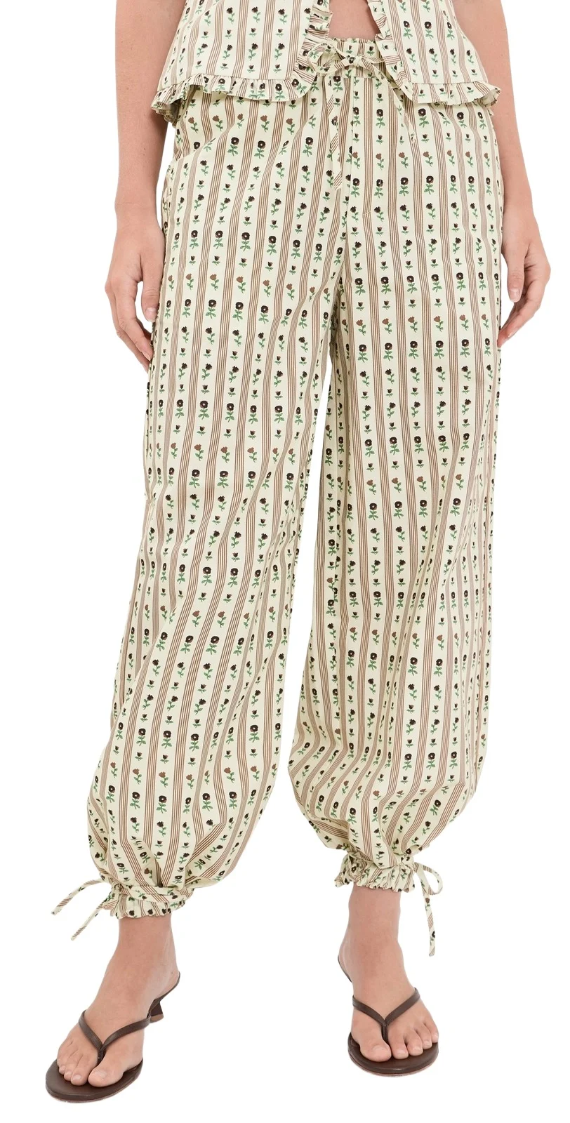 House of Sunny Vintage Rose Balloon Pants