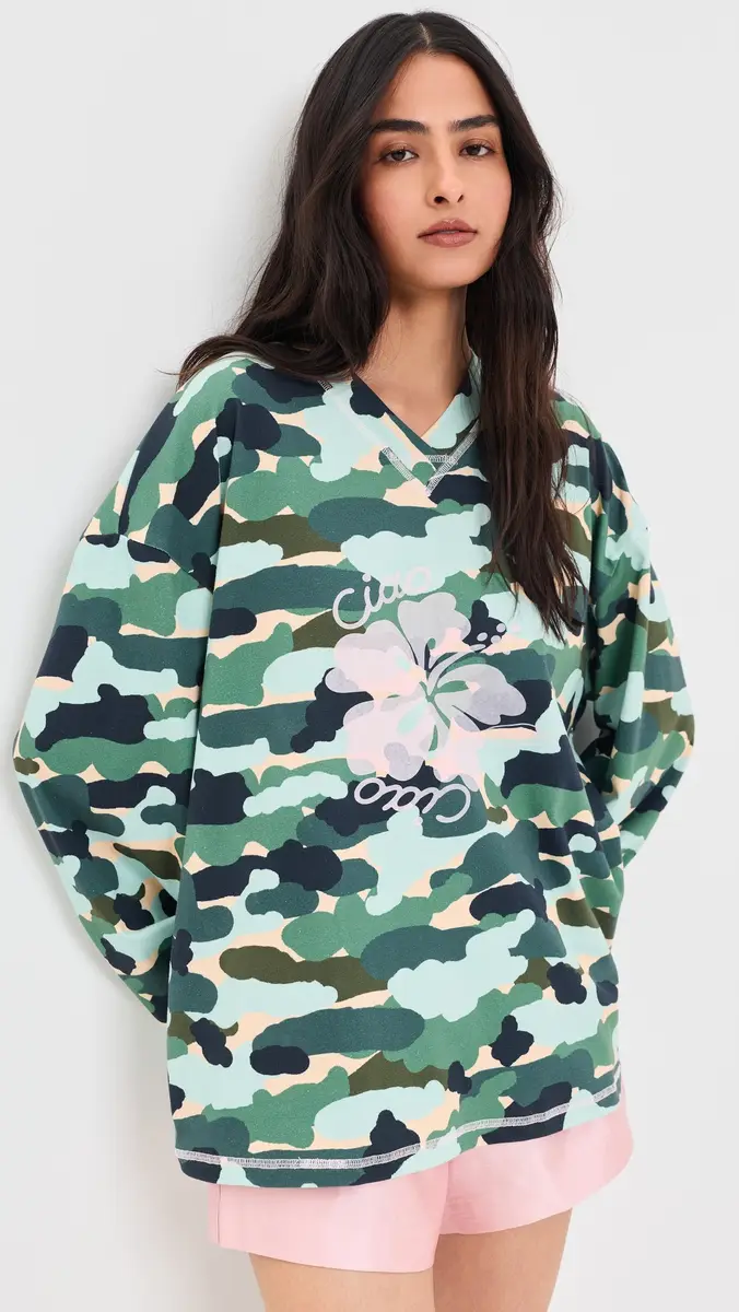 Ciao Ciao Vacation Camo Hibiscus Speedway Tee | Thumbnail 2