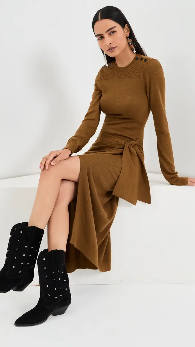Isabel Marant Jozira Midi Dress | Thumbnail 2 Isabel Marant Jozira Midi Dress | Thumbnail 2