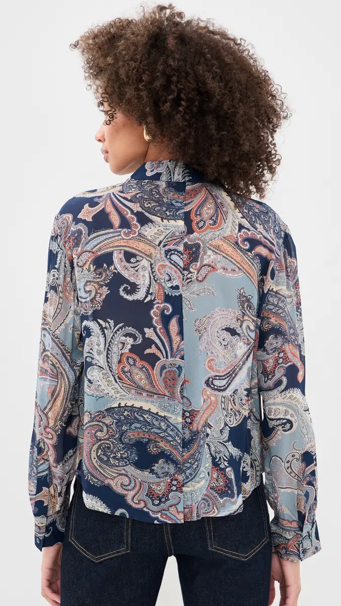 L'Agence Cosette High Low Button Down Shirt | Thumbnail 3 L'Agence Cosette High Low Button Down Shirt | Thumbnail 3
