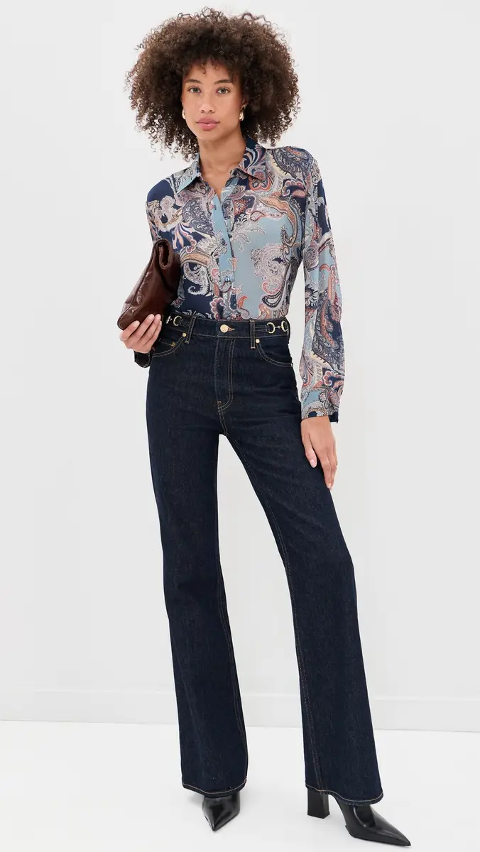 L'Agence Cosette High Low Button Down Shirt | Thumbnail 5 L'Agence Cosette High Low Button Down Shirt | Thumbnail 5