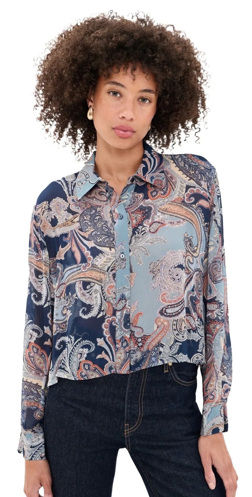 Cosette High Low Button Down Shirt