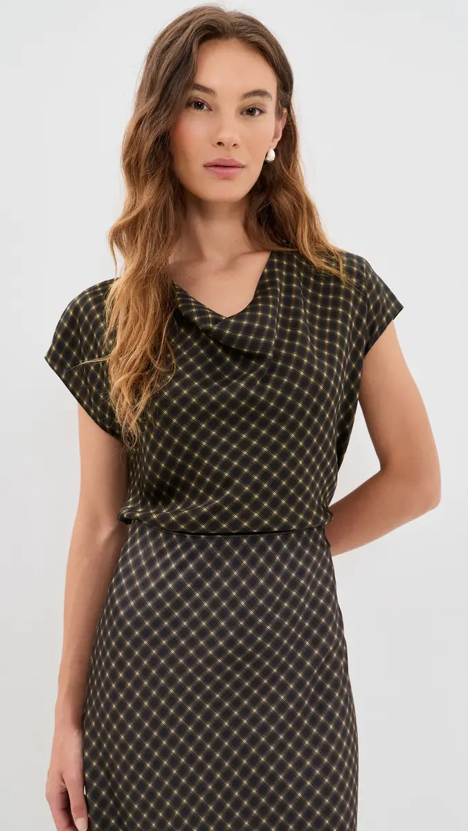 Vince Ombre Plaid Silk Blouse | Thumbnail 2 Vince Ombre Plaid Silk Blouse | Thumbnail 2