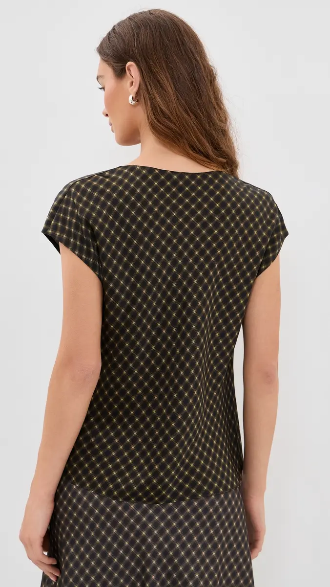 Vince Ombre Plaid Silk Blouse | Thumbnail 3 Vince Ombre Plaid Silk Blouse | Thumbnail 3