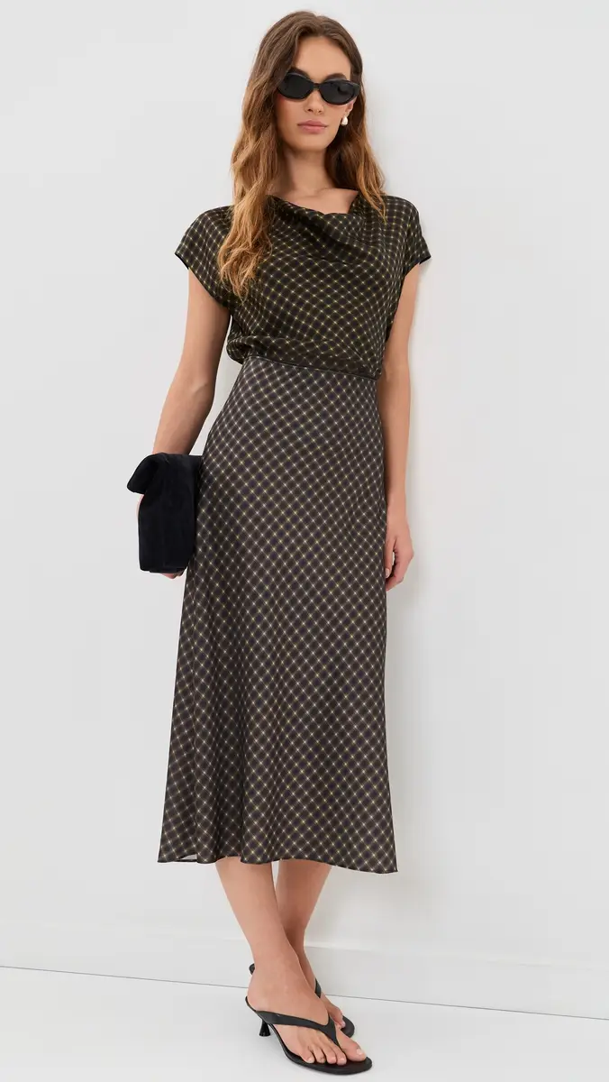 Vince Ombre Plaid Silk Blouse | Thumbnail 5 Vince Ombre Plaid Silk Blouse | Thumbnail 5