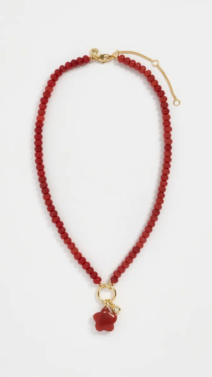 Madewell Puffy Flower Beaded Charm Necklace | Thumbnail 2 Madewell Puffy Flower Beaded Charm Necklace | Thumbnail 2