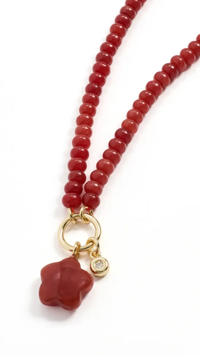 Madewell Puffy Flower Beaded Charm Necklace | Thumbnail 6 Madewell Puffy Flower Beaded Charm Necklace | Thumbnail 6