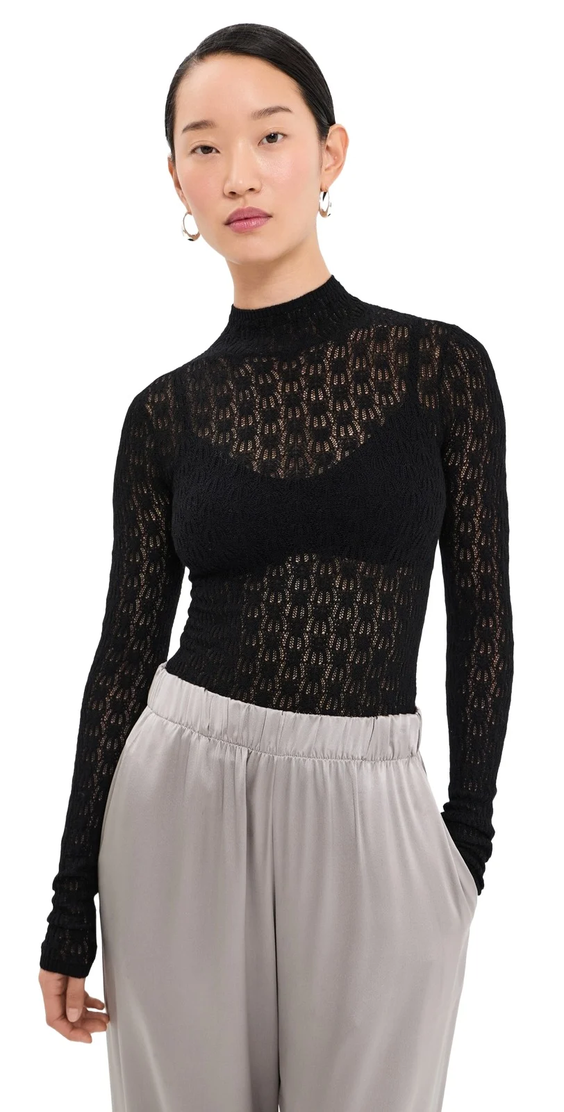 Rhea Mock Neck Tee Rhea Mock Neck Tee