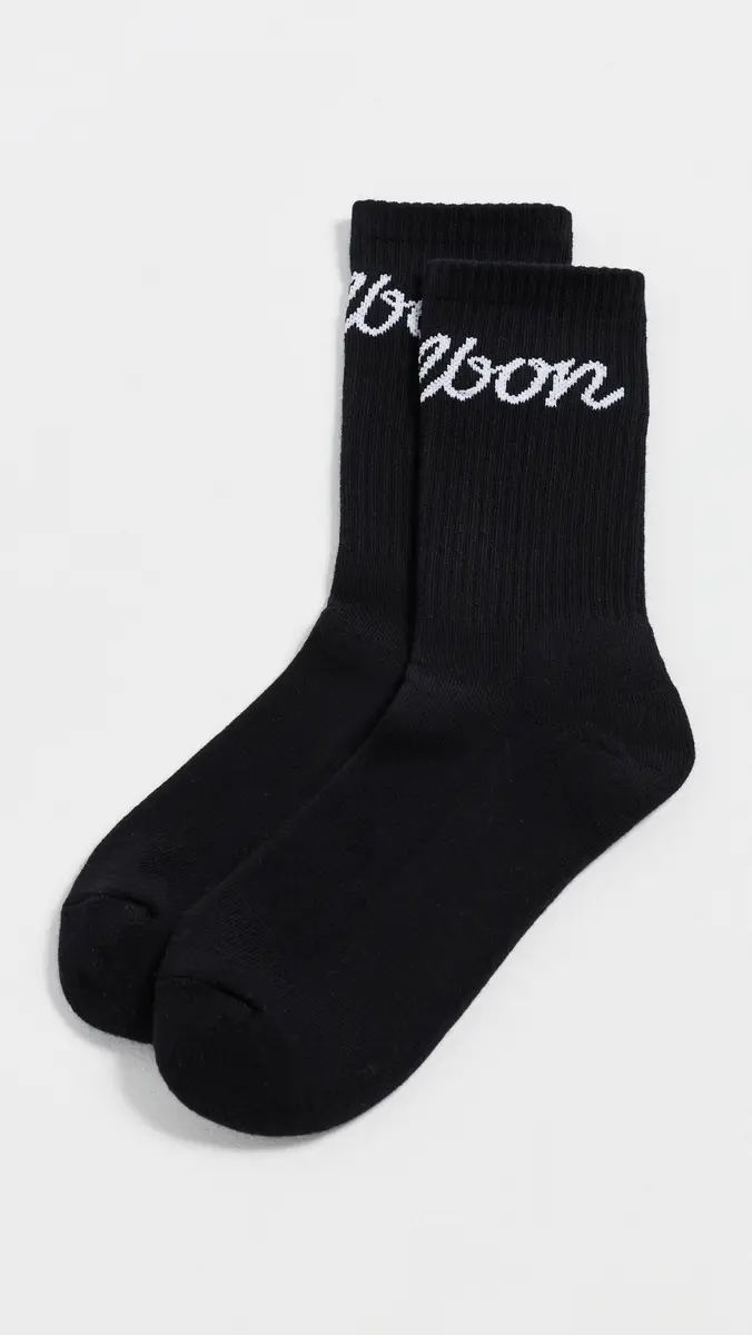 Malbon Bon Script Crew Socks | Thumbnail 2 Malbon Bon Script Crew Socks | Thumbnail 2