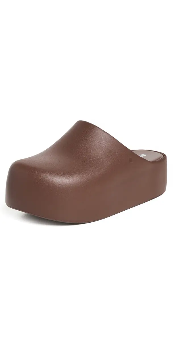 Melissa Free Platform Clogs Brown | Image 1 Melissa Free Platform Clogs Brown | Image 1