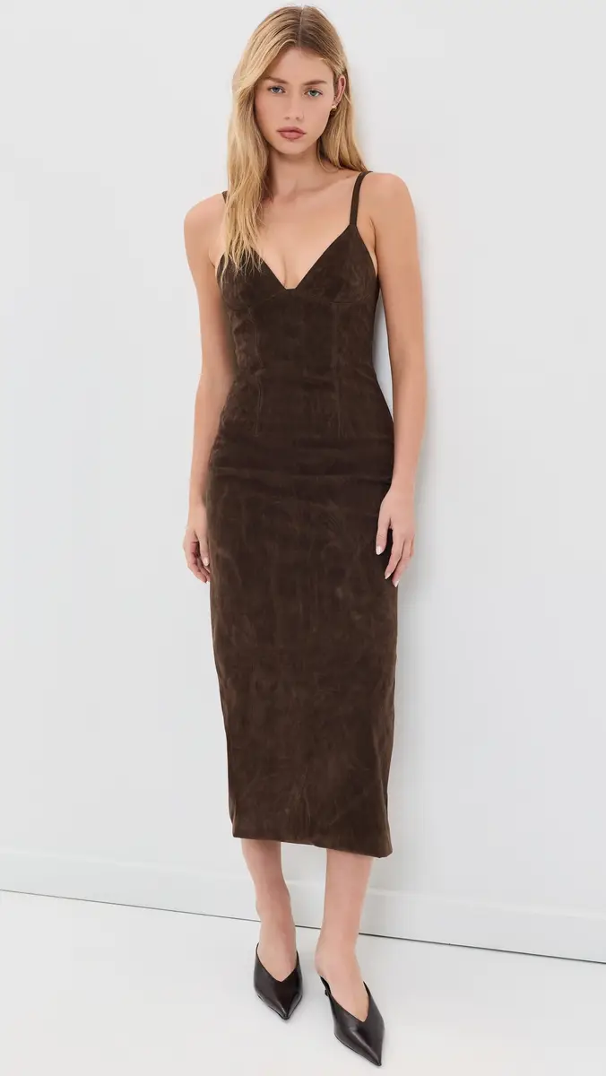 Bardot Estine Faux Suede Midi Dress | Thumbnail 2