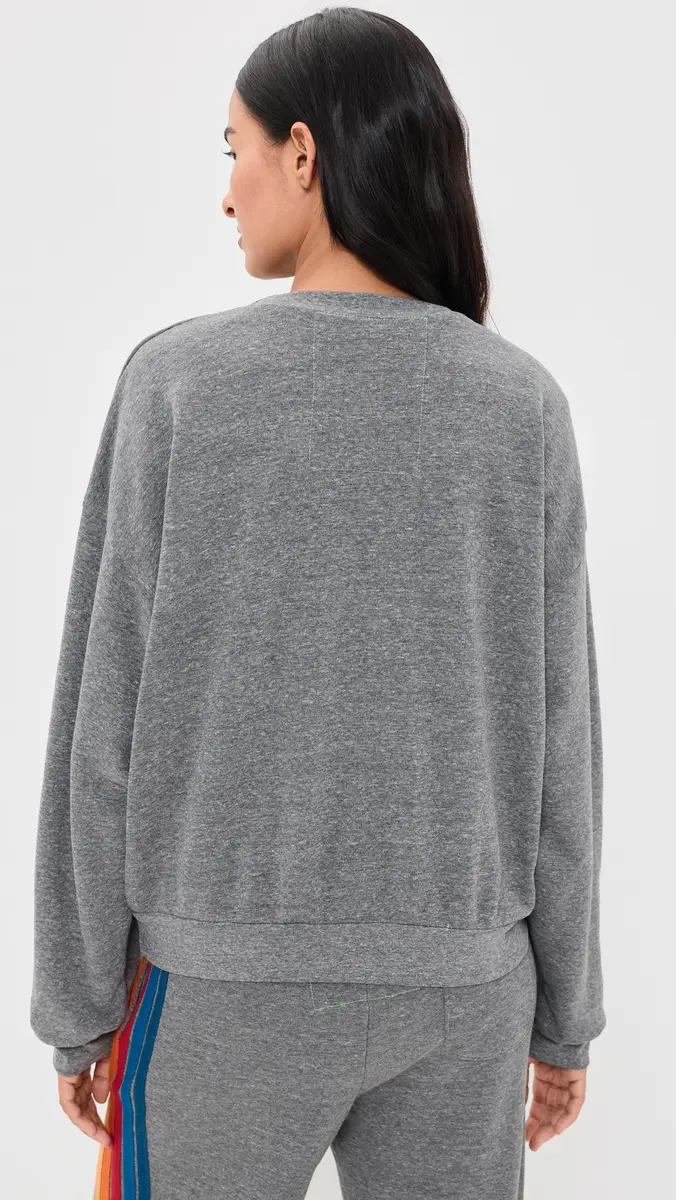 Aviator Nation 5 Stripe Relaxed Crew Sweatshirt | Thumbnail 3