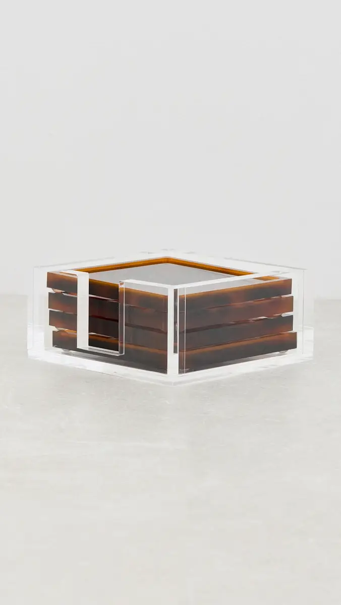 Tizo Design Lucite Tortoise Coasters and Holder Tortoise | Thumbnail 2 Tizo Design Lucite Tortoise Coasters and Holder Tortoise | Thumbnail 2
