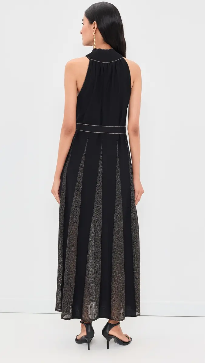 Zimmermann Valiant Metallic Halter Dress | Thumbnail 3 Zimmermann Valiant Metallic Halter Dress | Thumbnail 3