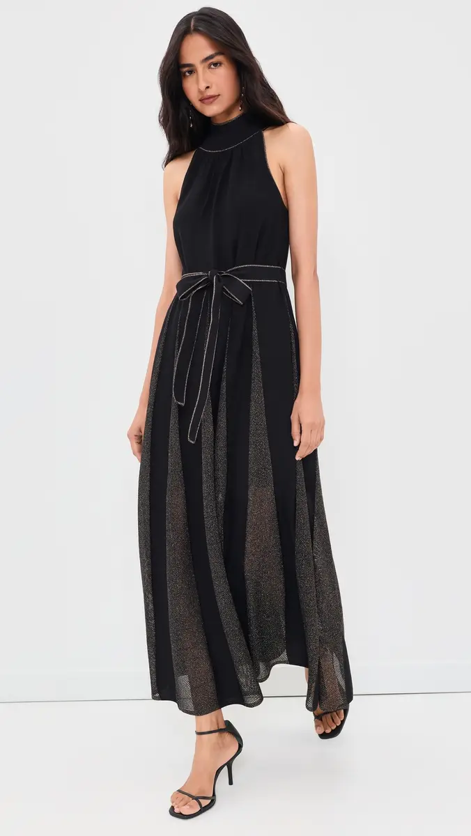 Zimmermann Valiant Metallic Halter Dress | Thumbnail 5 Zimmermann Valiant Metallic Halter Dress | Thumbnail 5