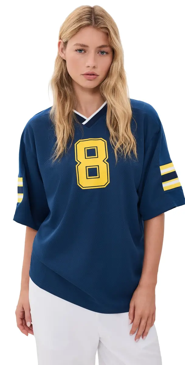 LIONESS Beverly Jersey Navy | Image 1 LIONESS Beverly Jersey Navy | Image 1