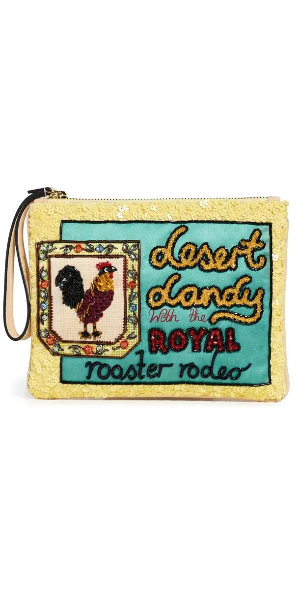 ALÉMAIS Ace Rooster Embellished Clutch Multi One Size | Image 1 ALÉMAIS Ace Rooster Embellished Clutch Multi One Size | Image 1